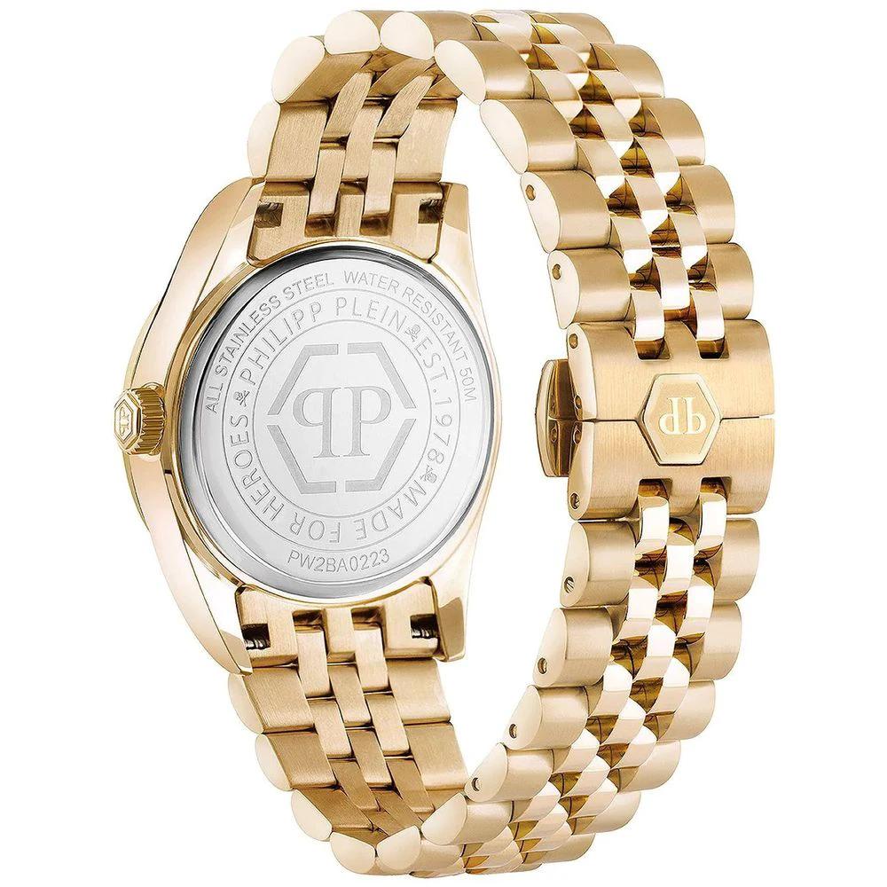 Philipp Plein Goldfarbene Edelstahl-Dresswatch by Philipp Plein