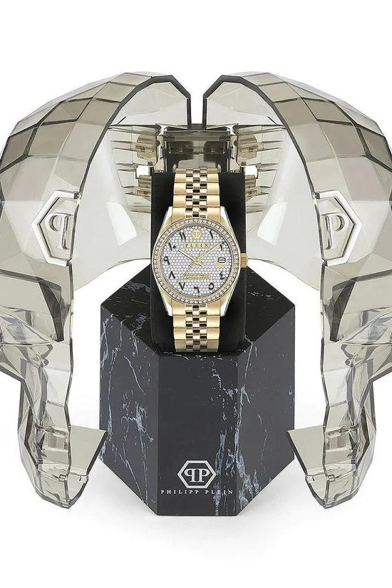 Philipp Plein Goldfarbene Edelstahl-Dresswatch by Philipp Plein