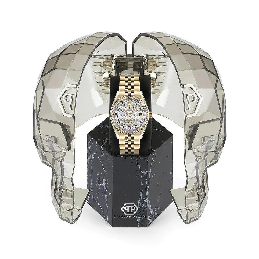 Philipp Plein Goldfarbene Edelstahl-Dresswatch by Philipp Plein