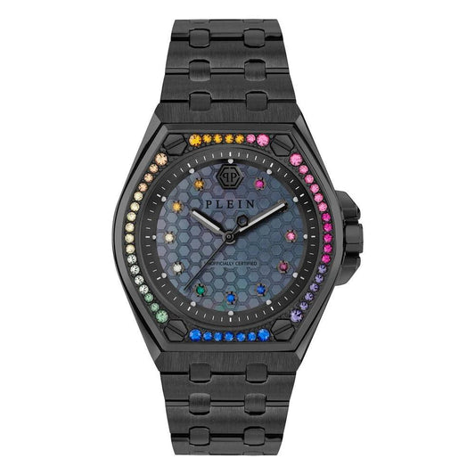 Philipp Plein Schwarze Edelstahl-Dresswatch by Philipp Plein
