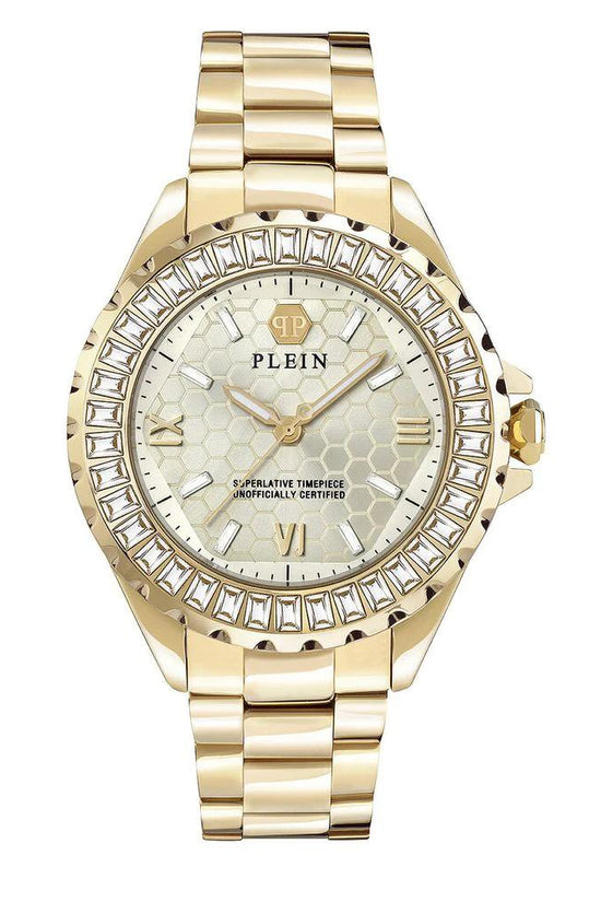Philipp Plein Gold Stainless Steel Dress Watch by Philipp Plein