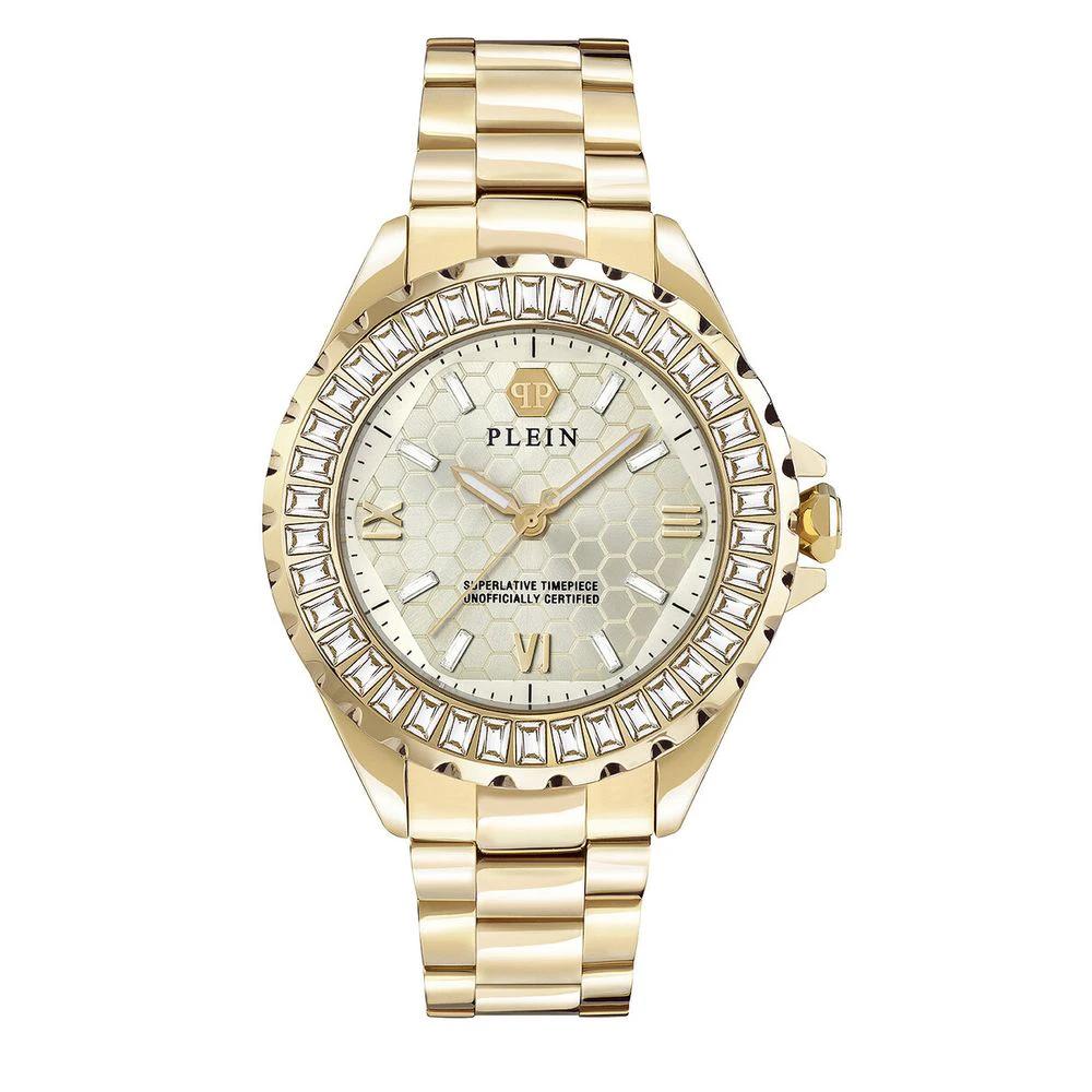 Philipp Plein Gold Stainless Steel Dress Watch by Philipp Plein