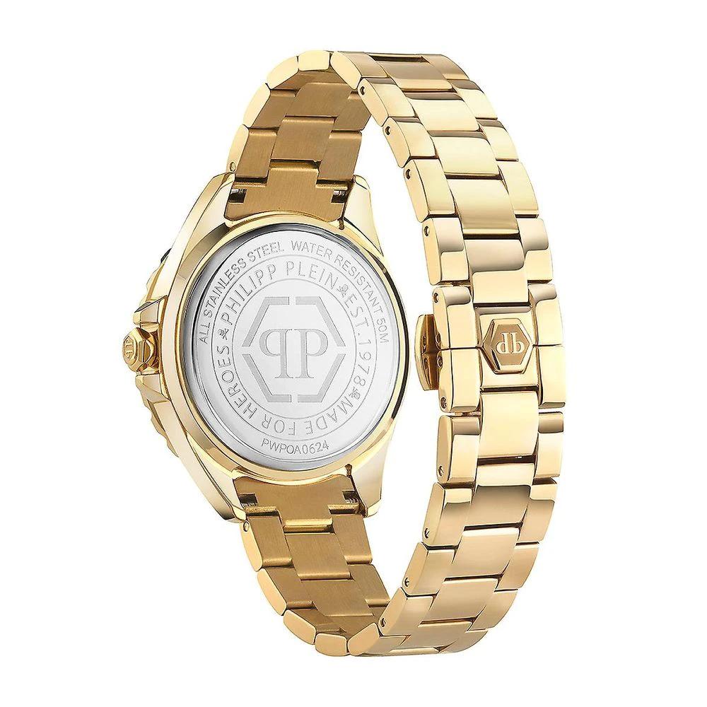 Philipp Plein Gold Stainless Steel Dress Watch by Philipp Plein