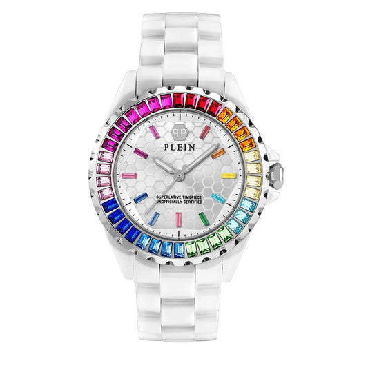 Philipp Plein Weiße Keramik-Kleideruhr by Philipp Plein