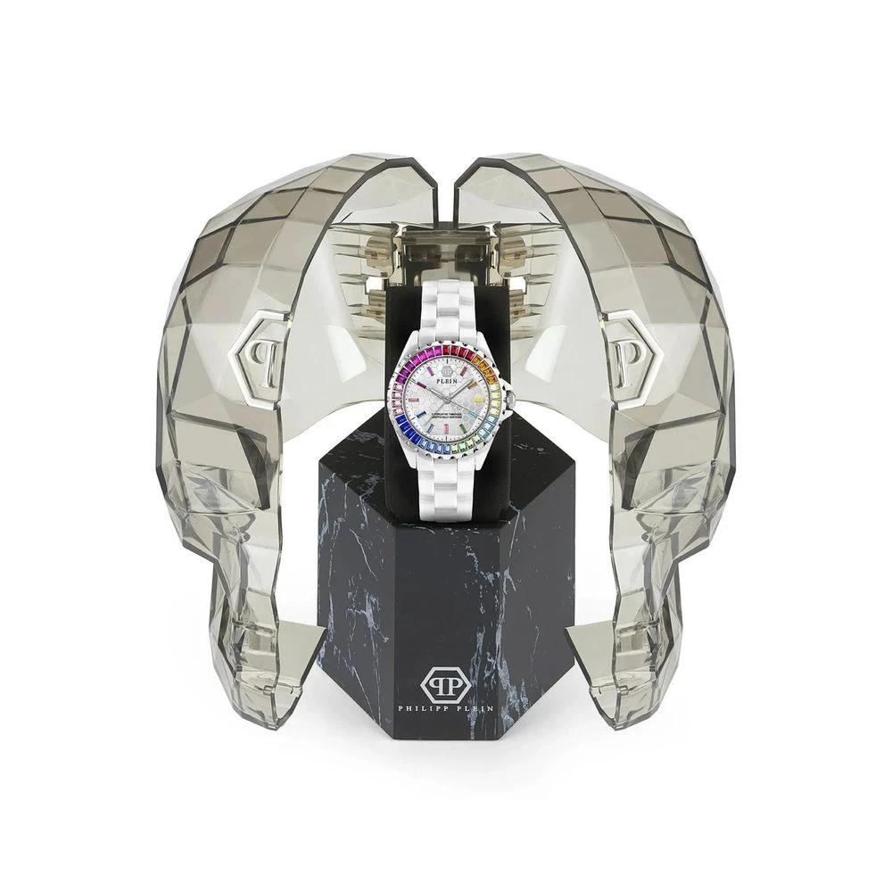 Philipp Plein Weiße Keramik-Kleideruhr by Philipp Plein