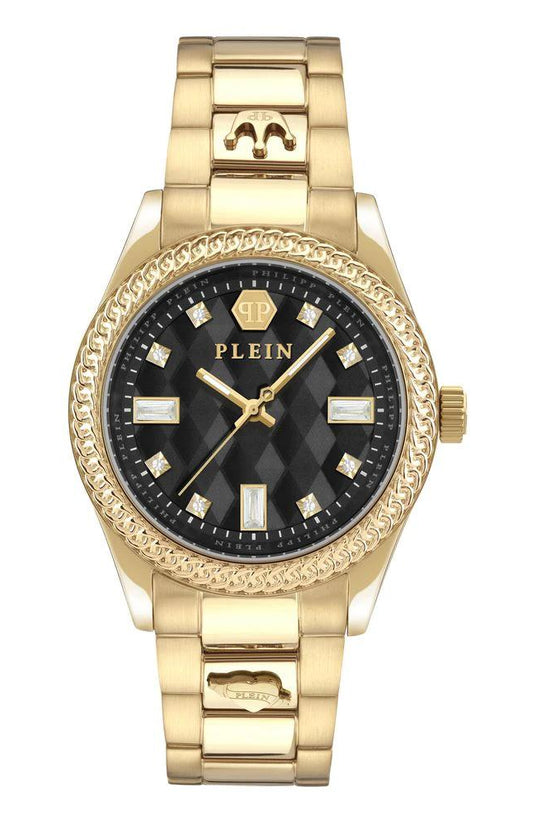 Philipp Plein Goldfarbene Edelstahl-Dresswatch by Philipp Plein