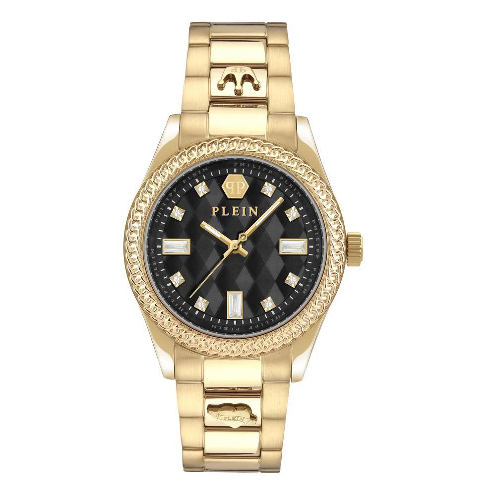 Philipp Plein Goldfarbene Edelstahl-Dresswatch by Philipp Plein