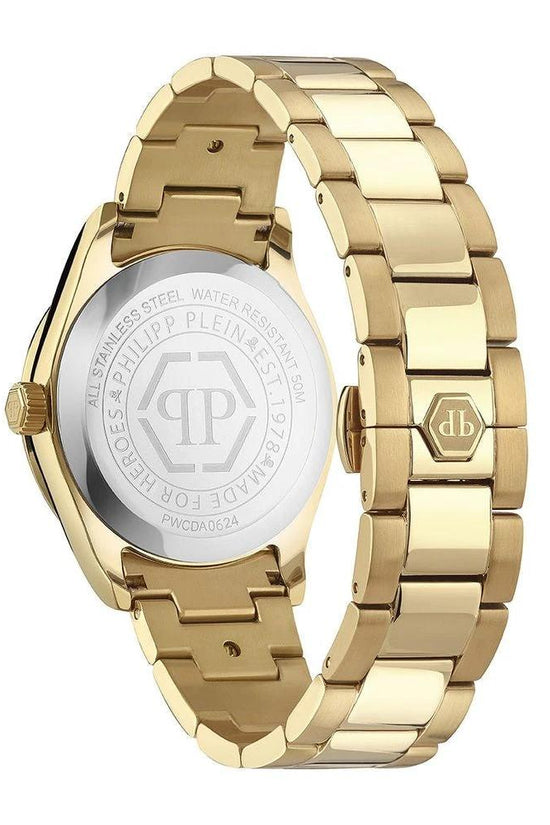 Philipp Plein Goldfarbene Edelstahl-Dresswatch by Philipp Plein