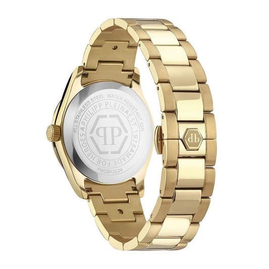 Philipp Plein Goldfarbene Edelstahl-Dresswatch by Philipp Plein