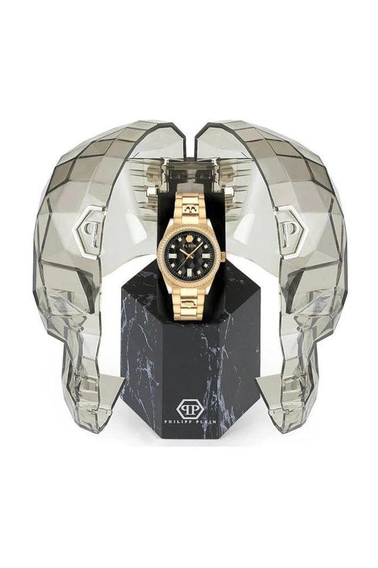 Philipp Plein Goldfarbene Edelstahl-Dresswatch by Philipp Plein