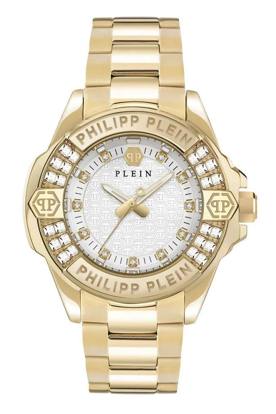 Philipp Plein Goldfarbene Edelstahl-Dresswatch by Philipp Plein