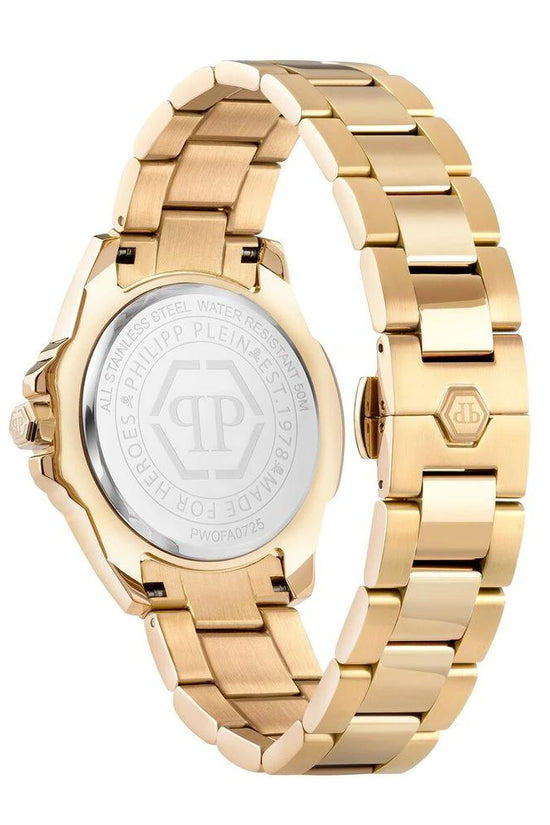 Philipp Plein Goldfarbene Edelstahl-Dresswatch by Philipp Plein