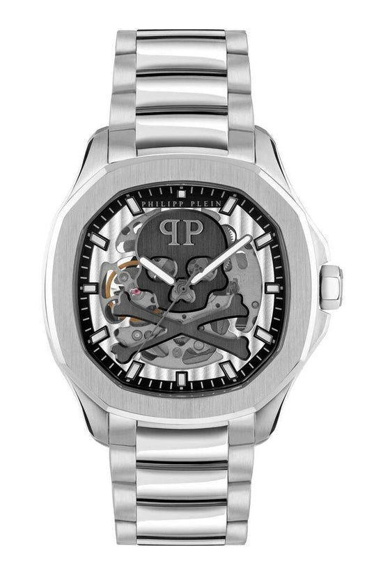 Philipp Plein Graue Edelstahl-Dresswatch by Philipp Plein