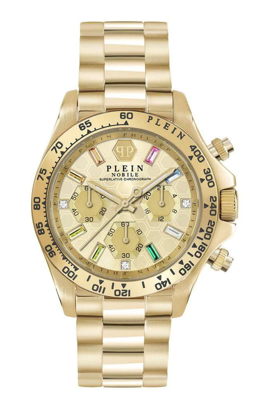 Philipp Plein Goldfarbene Edelstahl-Dresswatch by Philipp Plein