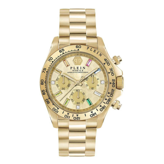 Philipp Plein Goldfarbene Edelstahl-Dresswatch by Philipp Plein