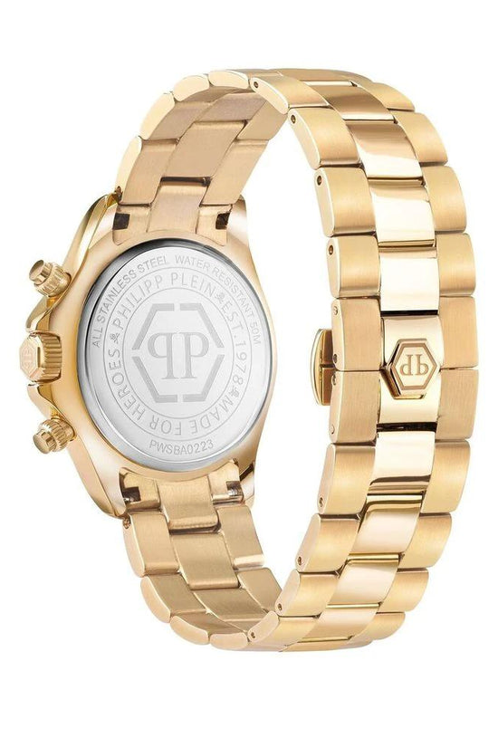 Philipp Plein Goldfarbene Edelstahl-Dresswatch by Philipp Plein
