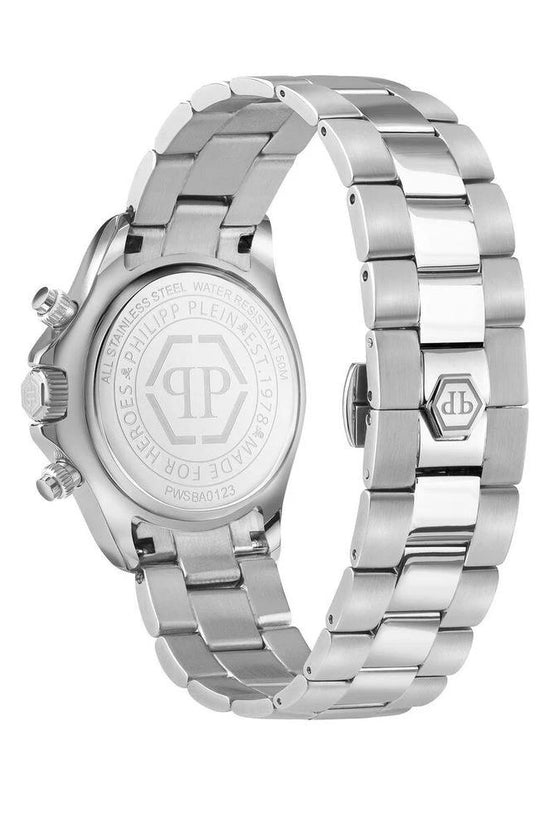 Philipp Plein Graue Edelstahl-Kleideruhr by Philipp Plein