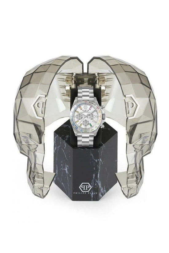 Philipp Plein Graue Edelstahl-Kleideruhr by Philipp Plein
