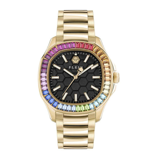 Philipp Plein Goldfarbene Edelstahl-Dresswatch by Philipp Plein