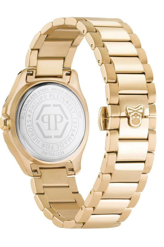 Philipp Plein Goldfarbene Edelstahl-Dresswatch by Philipp Plein