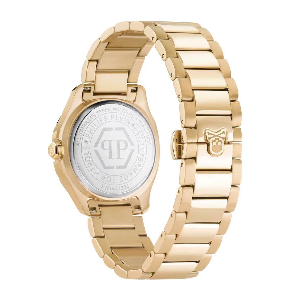Philipp Plein Goldfarbene Edelstahl-Dresswatch by Philipp Plein