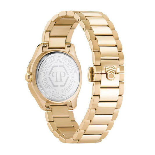 Philipp Plein Goldfarbene Edelstahl-Dresswatch by Philipp Plein