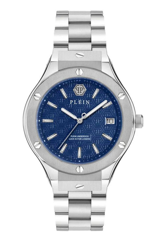 Philipp Plein Graue Edelstahl-Kleideruhr by Philipp Plein