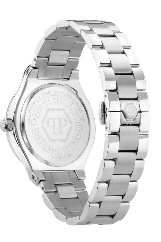 Philipp Plein Graue Edelstahl-Kleideruhr by Philipp Plein