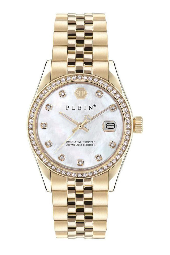 Philipp Plein Goldfarbene Edelstahl-Dresswatch by Philipp Plein
