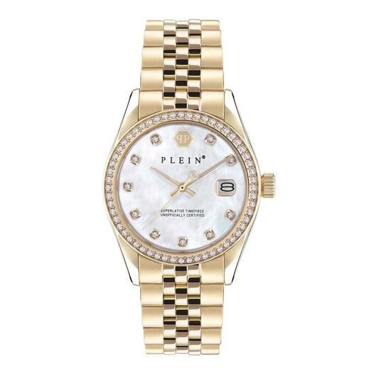 Philipp Plein Goldfarbene Edelstahl-Dresswatch by Philipp Plein