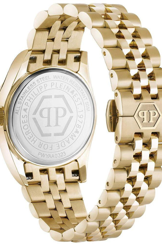 Philipp Plein Goldfarbene Edelstahl-Dresswatch by Philipp Plein