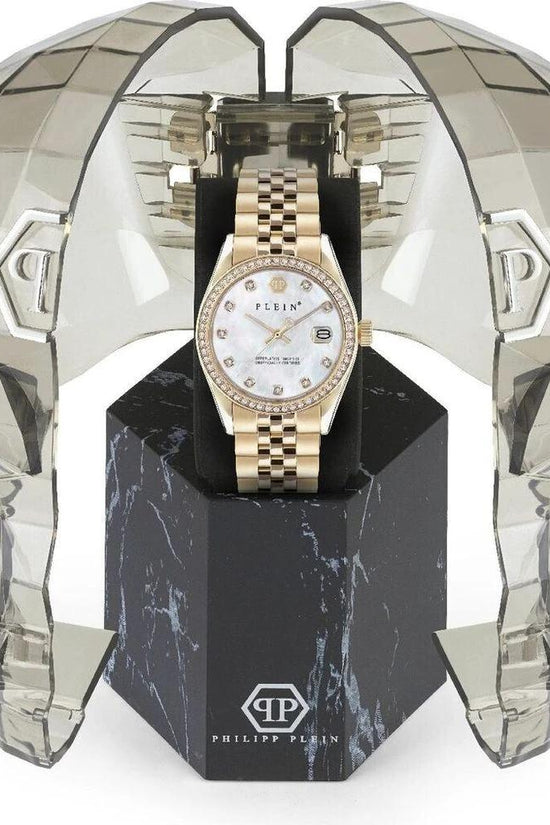 Philipp Plein Goldfarbene Edelstahl-Dresswatch by Philipp Plein