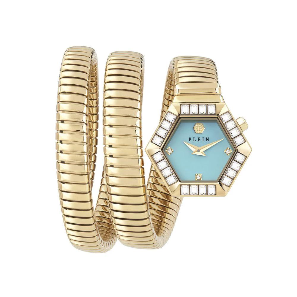 Philipp Plein Goldfarbene Edelstahl-Dresswatch by Philipp Plein