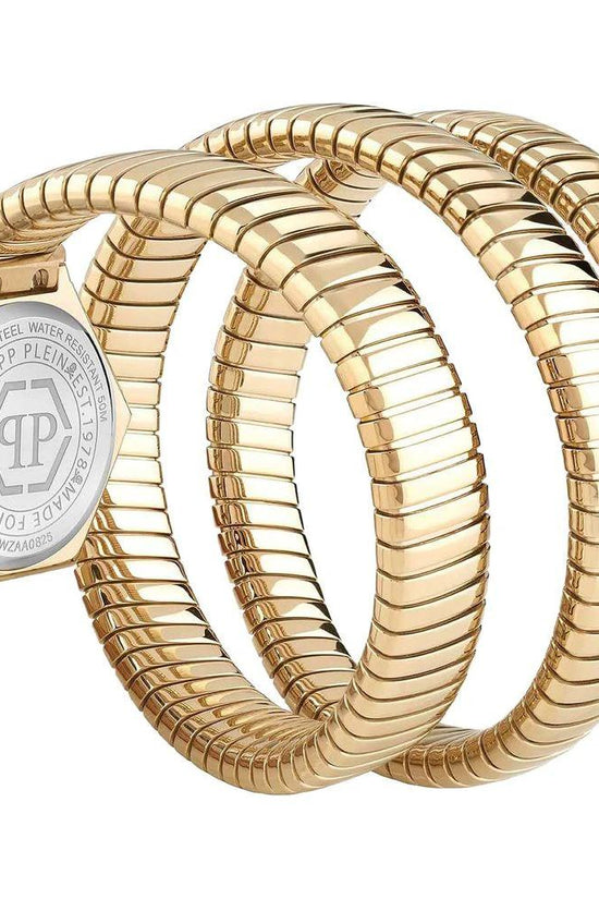 Philipp Plein Goldfarbene Edelstahl-Dresswatch by Philipp Plein