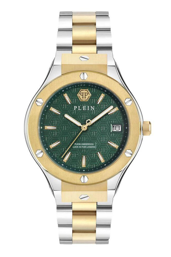 Philipp Plein Goldfarbene Edelstahl-Dresswatch by Philipp Plein