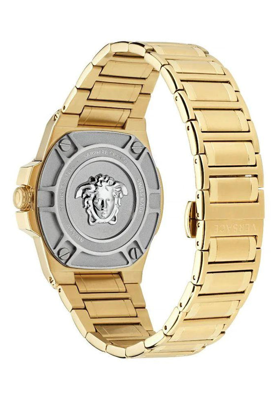 Versace Goldfarbene Edelstahl-Dresswatch by Versace