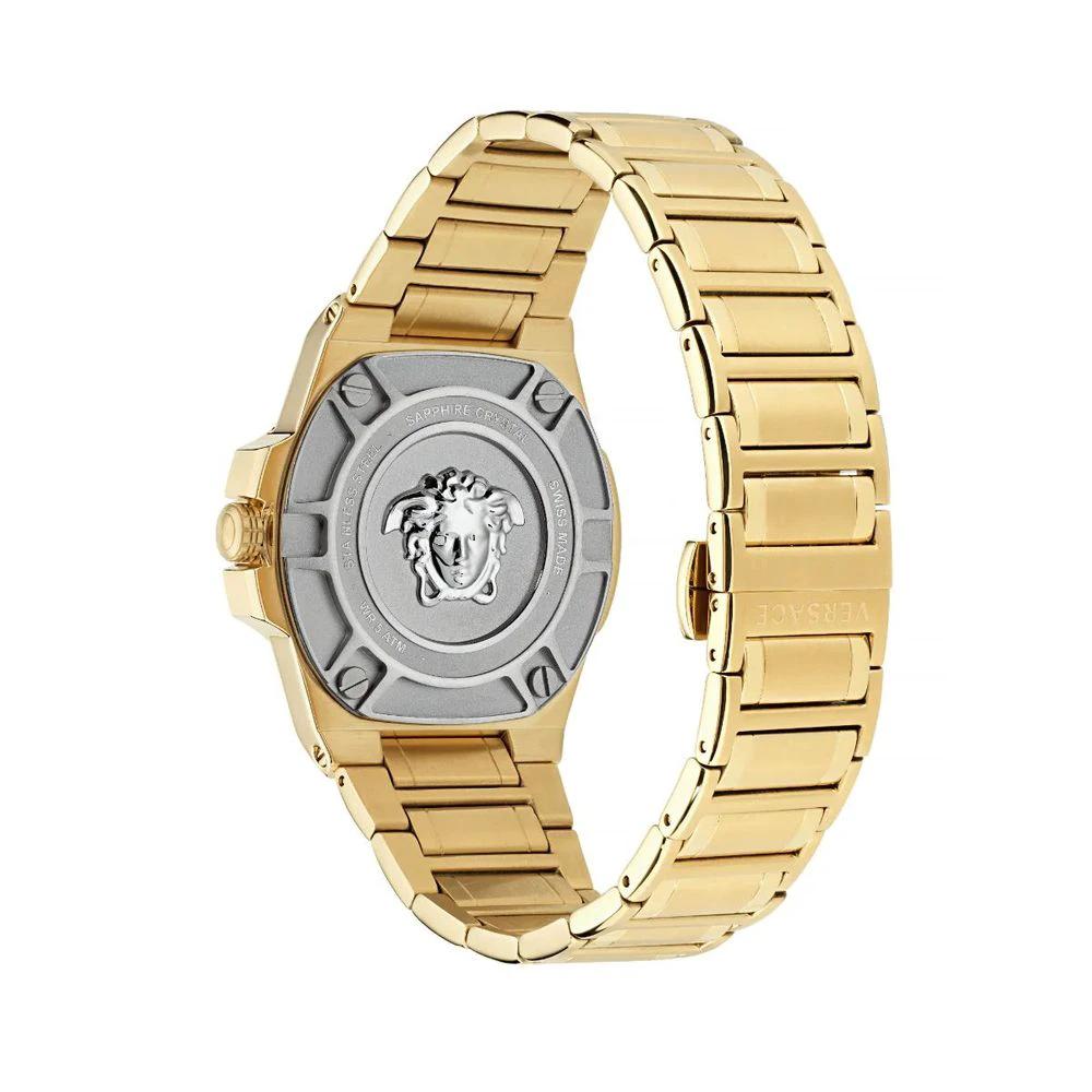 Versace Goldfarbene Edelstahl-Dresswatch by Versace