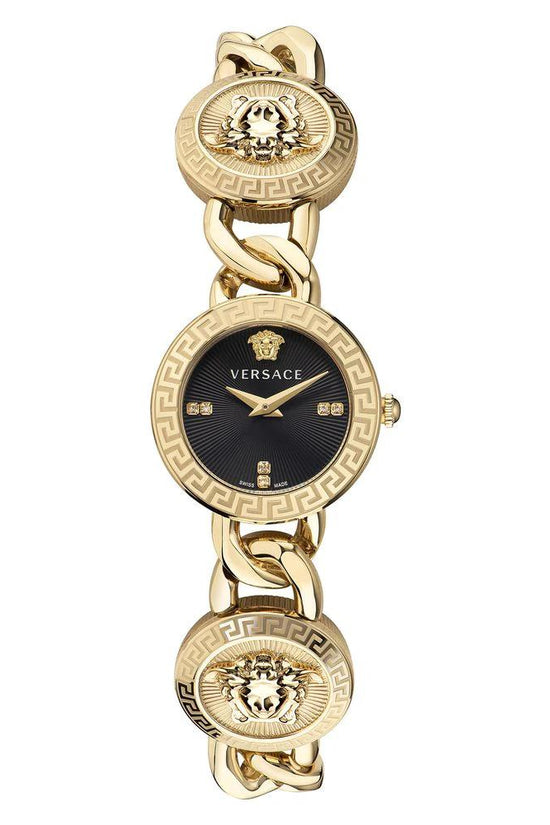 Versace Gold Stainless Steel Dress Watch by Versace