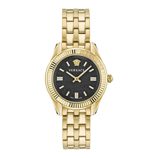 Versace Goldfarbene Edelstahl-Dresswatch by Versace