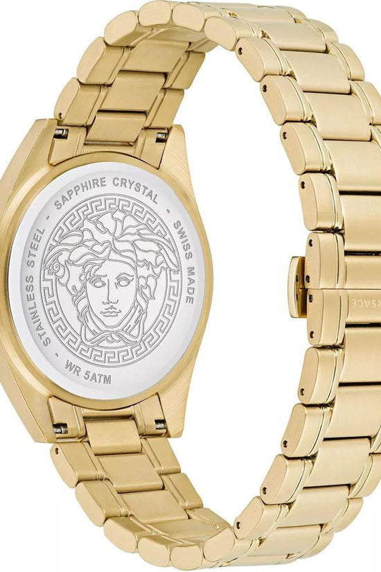 Versace Goldfarbene Edelstahl-Dresswatch by Versace