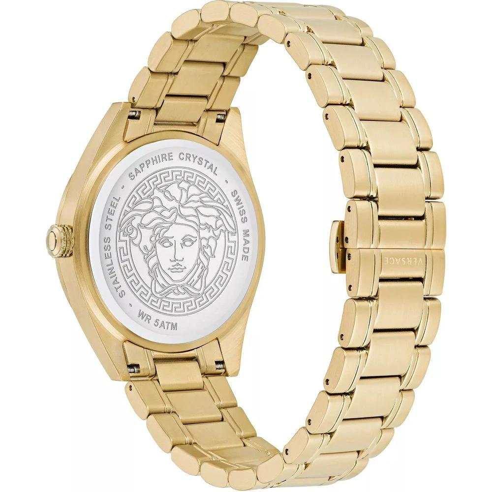 Versace Goldfarbene Edelstahl-Dresswatch by Versace
