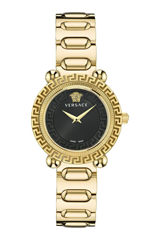 Versace Goldfarbene Edelstahl-Dresswatch by Versace