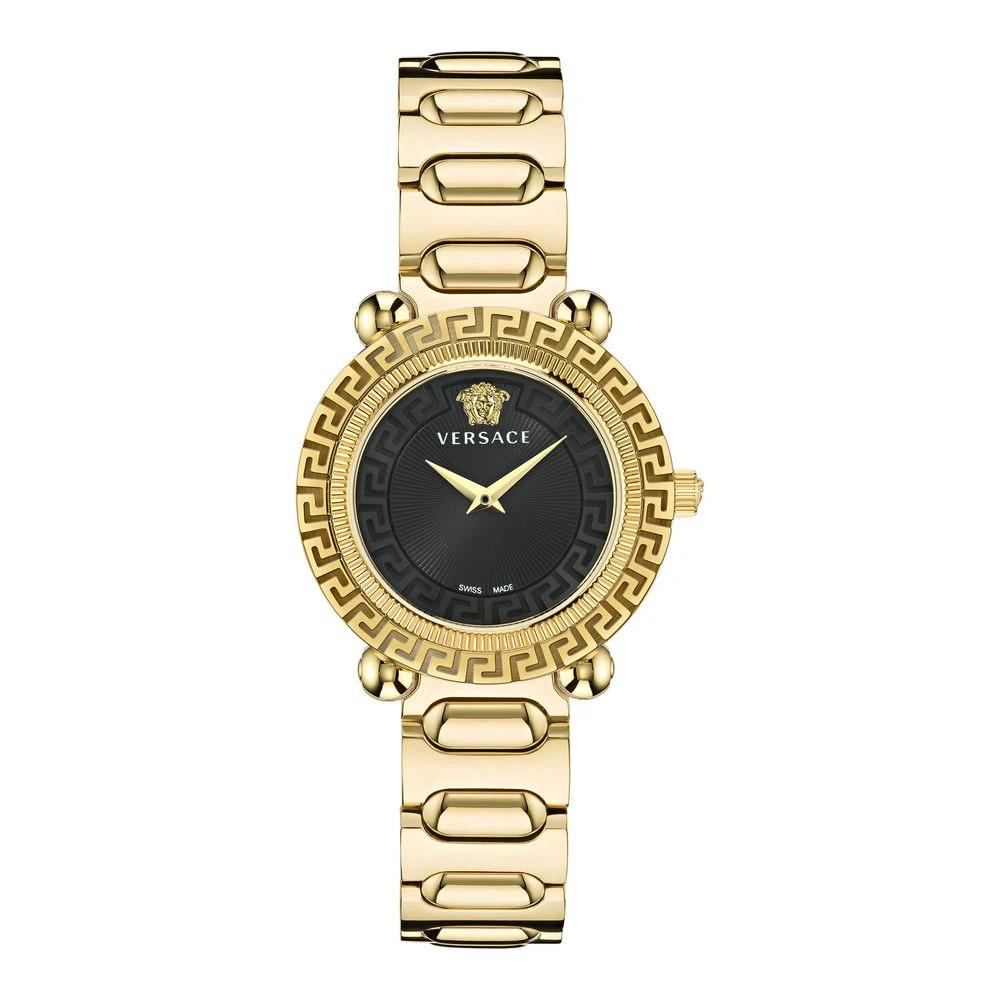 Versace Goldfarbene Edelstahl-Dresswatch by Versace