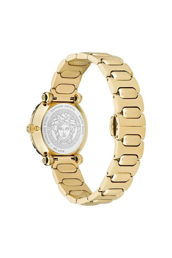 Versace Goldfarbene Edelstahl-Dresswatch by Versace