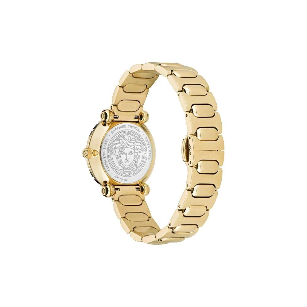 Versace Goldfarbene Edelstahl-Dresswatch by Versace