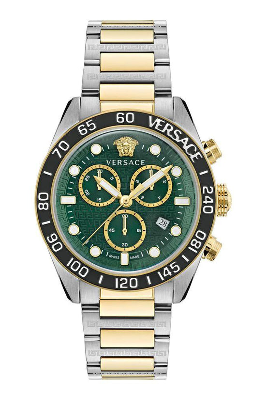 Versace Graue Edelstahl-Kleideruhr by Versace