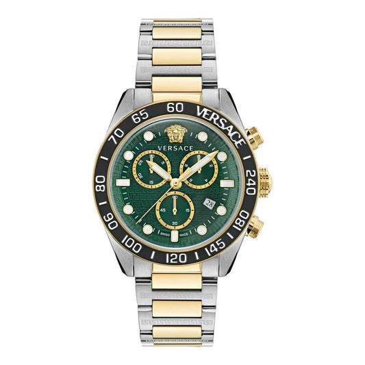 Versace Graue Edelstahl-Kleideruhr by Versace
