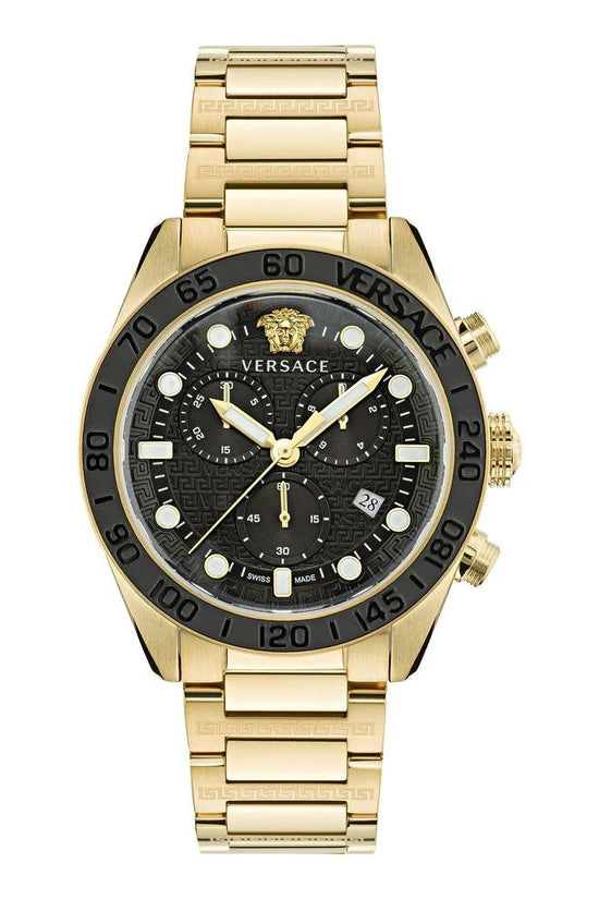 Versace Gold Stainless Steel Dress Watch by Versace
