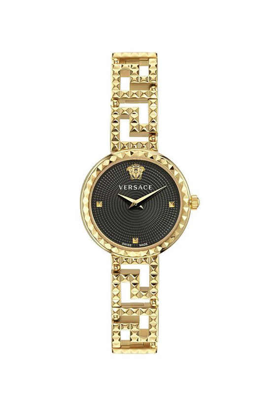Versace Goldfarbene Edelstahl-Dresswatch by Versace