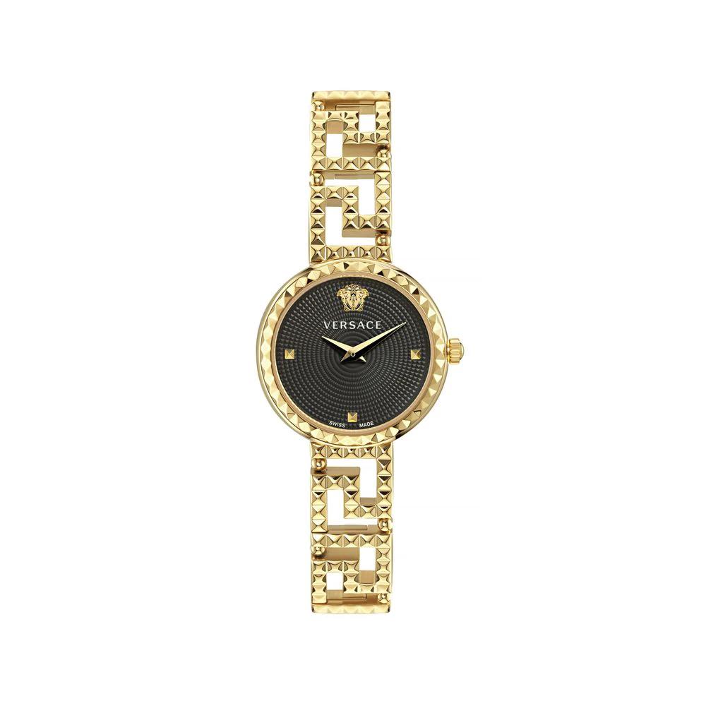 Versace Goldfarbene Edelstahl-Dresswatch by Versace